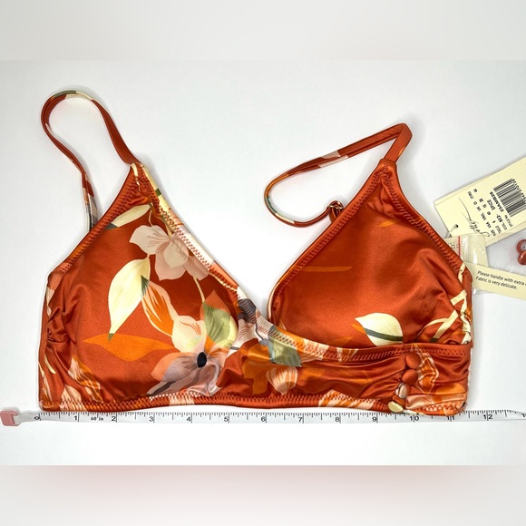 Gottex NWT Amore Spice Floral Rust Two Piece Swim Set - Picture 5 of 12